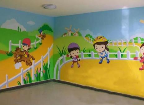 城固幼儿园墙体彩绘制作流程及注意事项