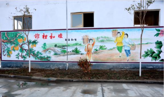 城固乡镇文化墙 乡风文明焕发新活力