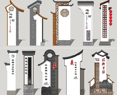 城固美丽乡村标识标牌有哪些分类？